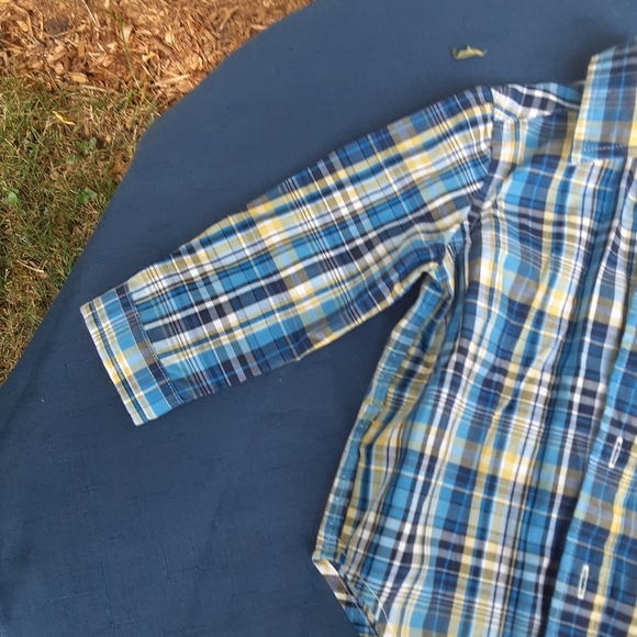 Size 12 months baby boys plaid Chaps long sleeve shirt - Picture 3 of 9